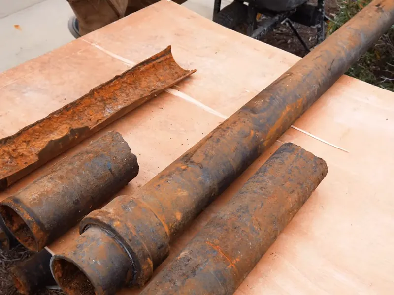 Corroded cast iron drain pipe section for Cast Iron Drain Replacement Cost in Montgomery County, PA in Pottstown, PA on this page
